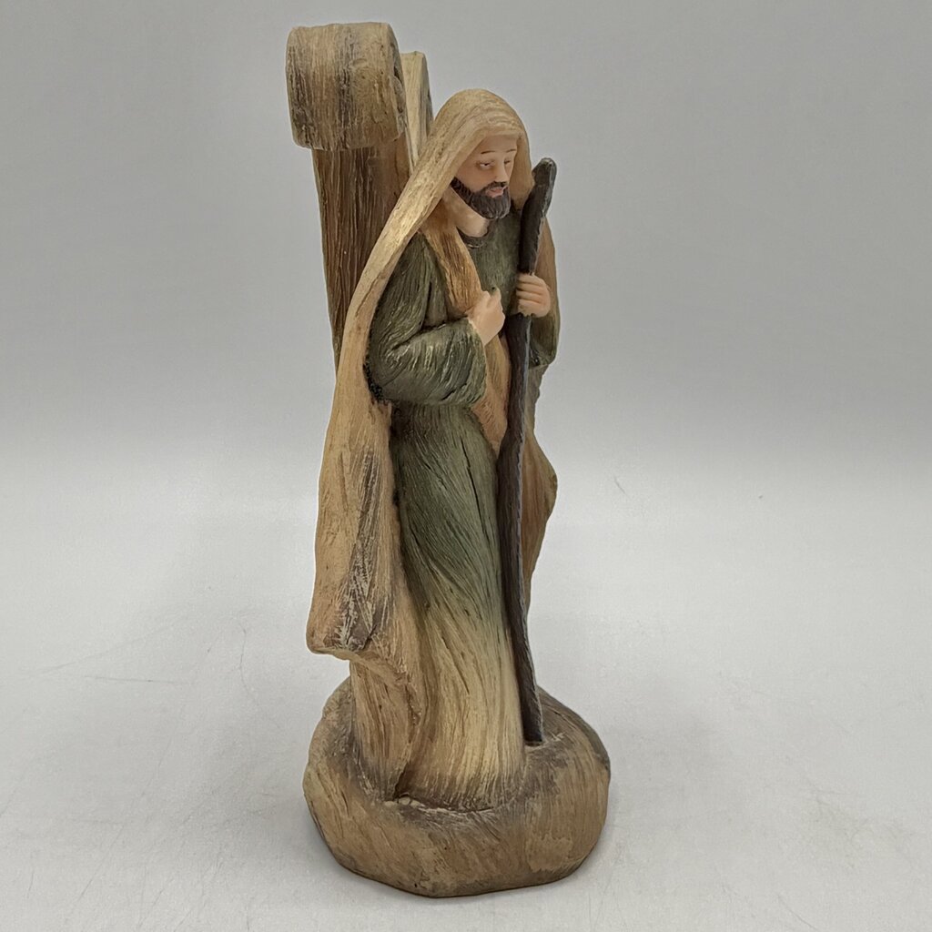tii Collection J O Y Holy Family Resin 3 Piece Nativity Set /cb