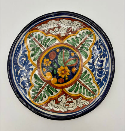 Vtg. Talavera 10” Plate Hand Painted /j