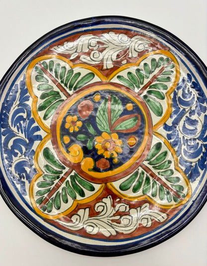 Vtg. Talavera 10” Plate Hand Painted /j