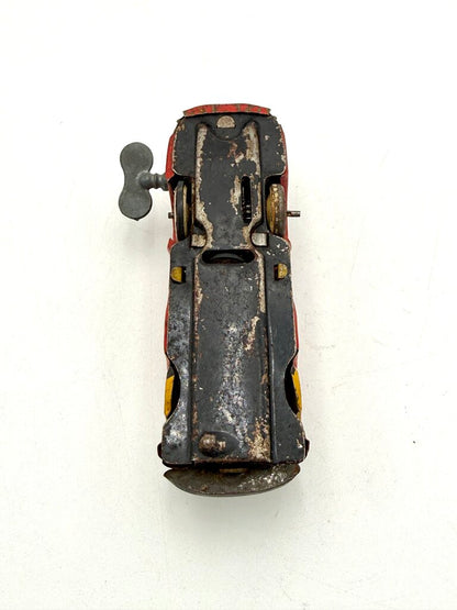 VTG MAR Tricky Taxi No. 7108 Tin Wind-Up Toy Car w/ Key