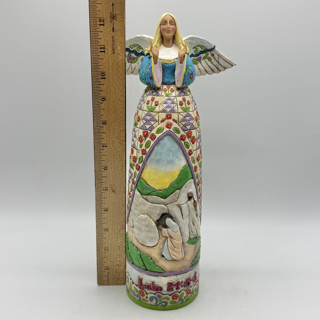 Jim Shore Heartwood Creek 2005 Resurrection Angel Luke 25:5-6 #4004748 /cb