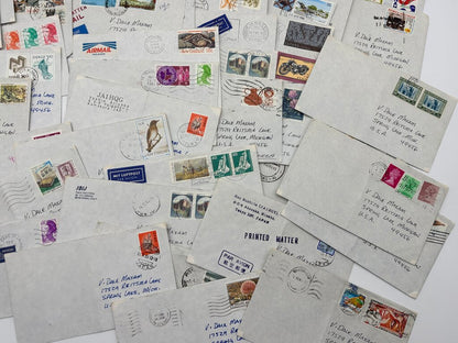 Lot of 200+ Vtg. International Stamps & Covers /j