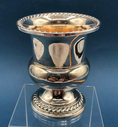 Watson Solid Sterling Silver & Gold Gilt E6 Toothpick Holder /b