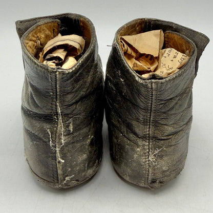 Antique Victorian Baby/Toddler Leather High Top 4 Button Boots /cb