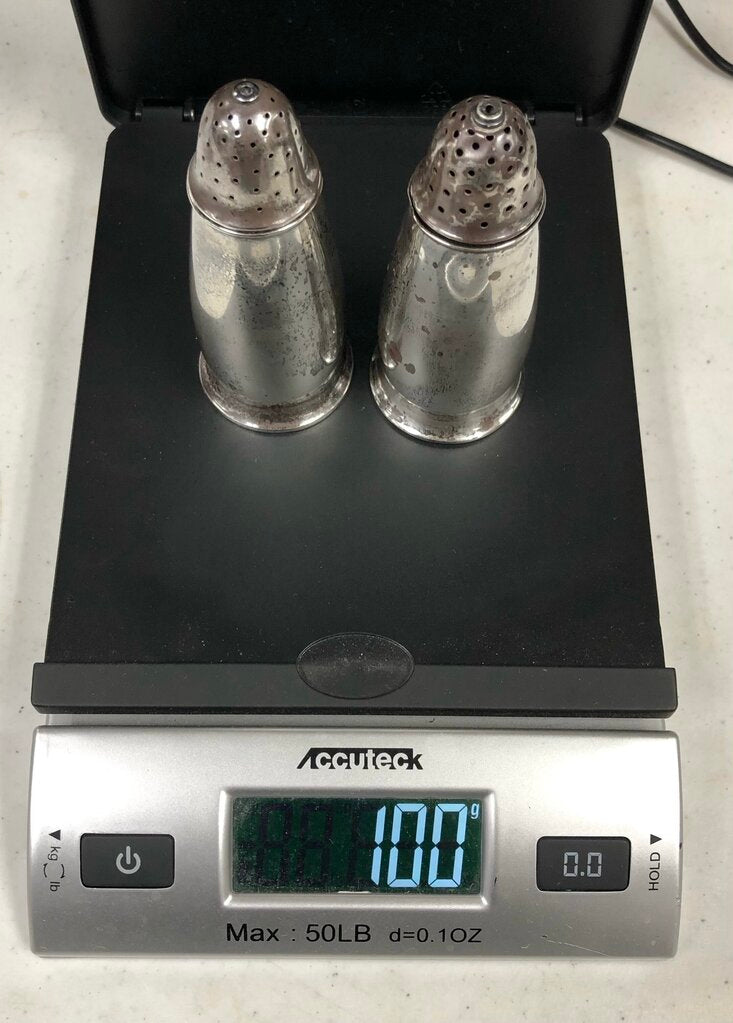 Watson Co. Solid Sterling Silver S&P Shakers /b