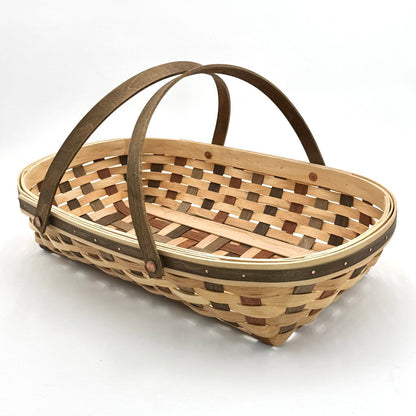 Longaberger 2007 Oval Multi-Toned Woven Gathering Basket