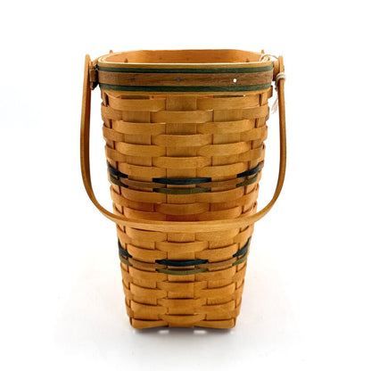 Longaberger 2001 VIP Sales Woven Storage Basket w/ Plaid Liner & Insert