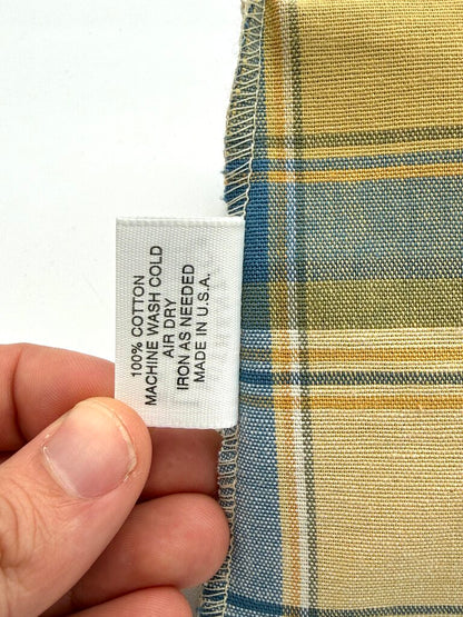 Longaberger 2001 VIP Sales Woven Storage Basket w/ Plaid Liner & Insert
