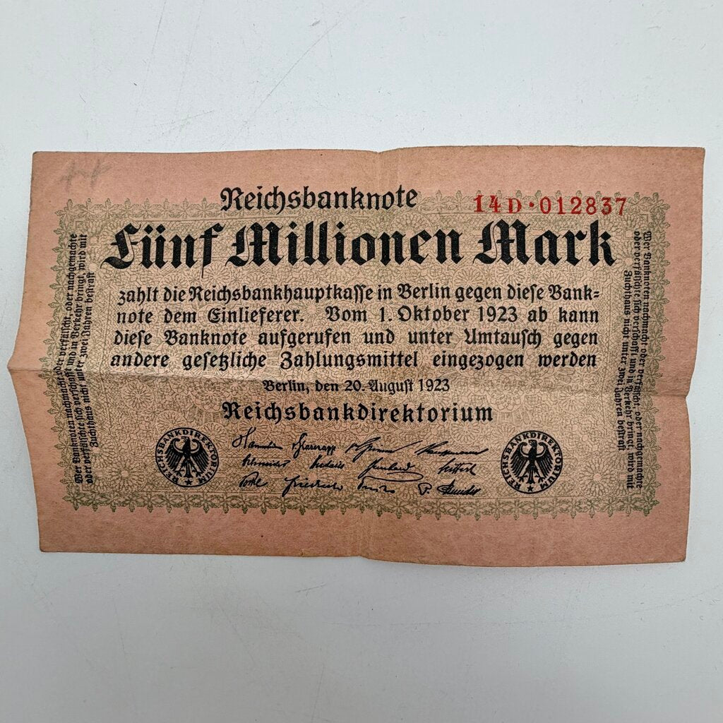 Weimar Republic Hyperinflation Banknote Lot/3 1922-1923 German Mark Currency /cb