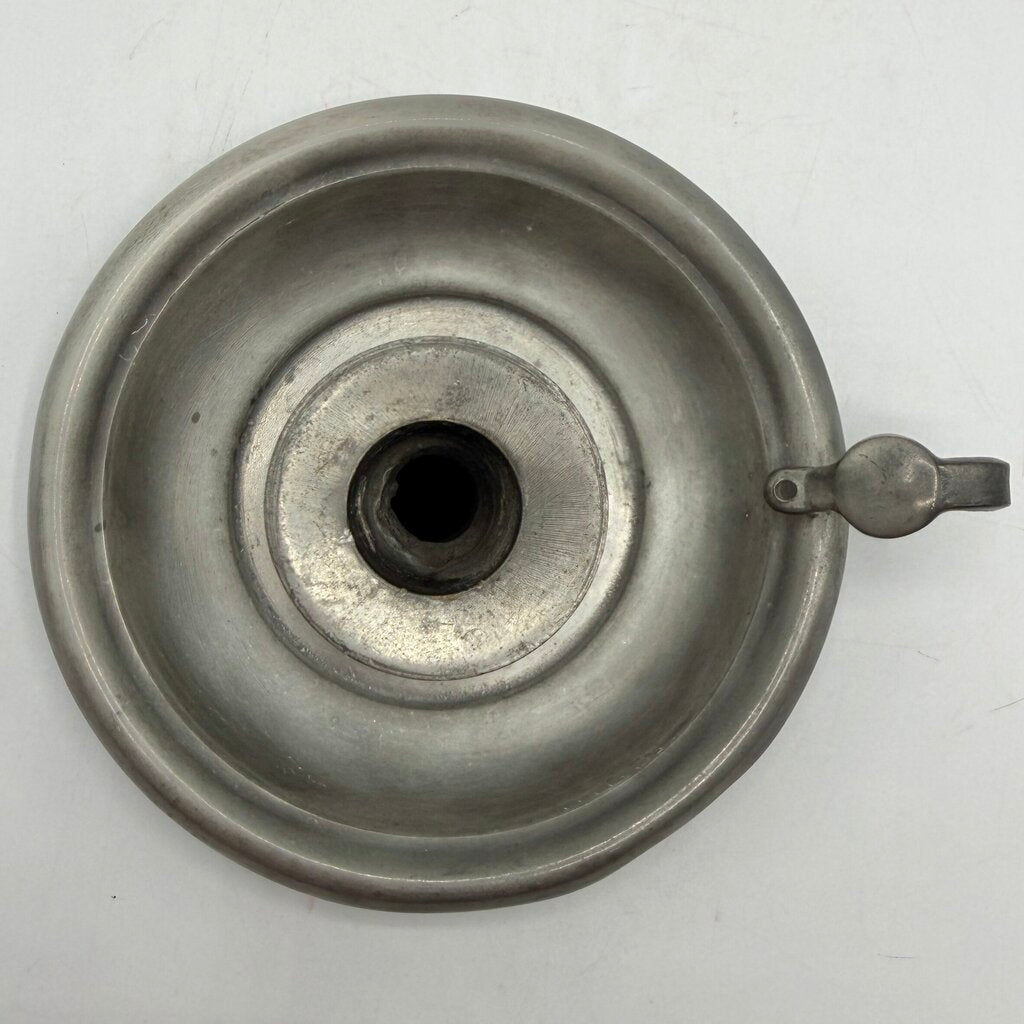Vintage A.E, Williams English Pewter Chamberstick Candle Holder /cb