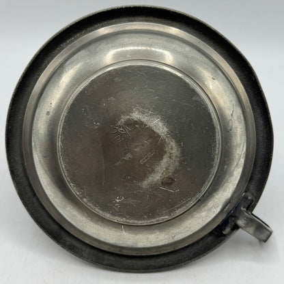 Vintage A.E, Williams English Pewter Chamberstick Candle Holder /cb
