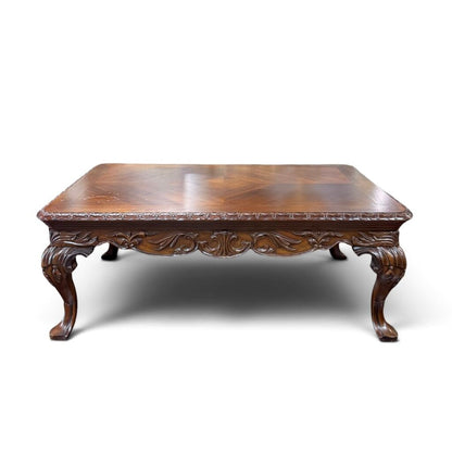 Carved Mahogany Coffee Table