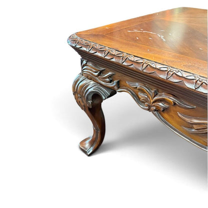 Carved Mahogany Coffee Table