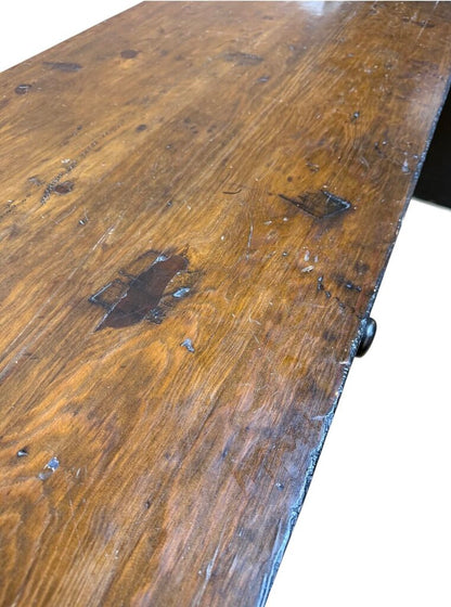 Rustic Black Solid Wood Buffet/ Foyer Cabinet