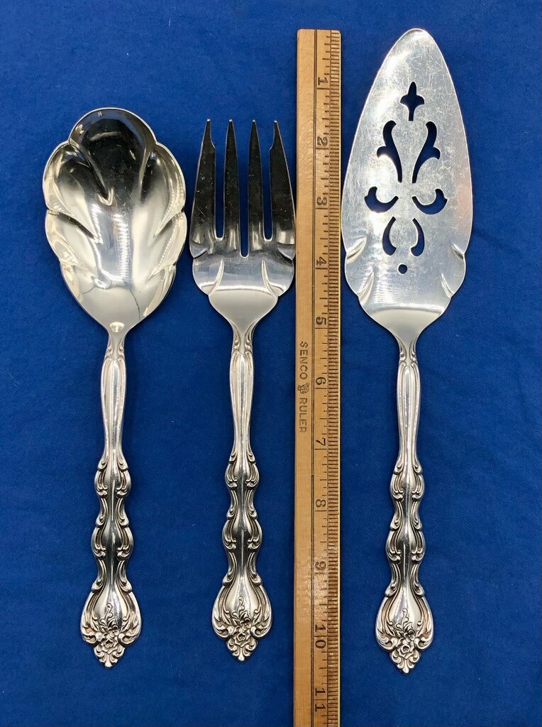 1971 International Silverplate “Interlude” 3pc Serving Utensils /b