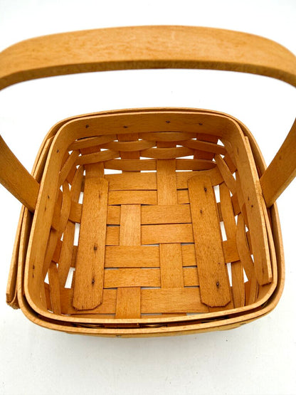 Longaberger 2002 Tarragon Lidded Storage Basket