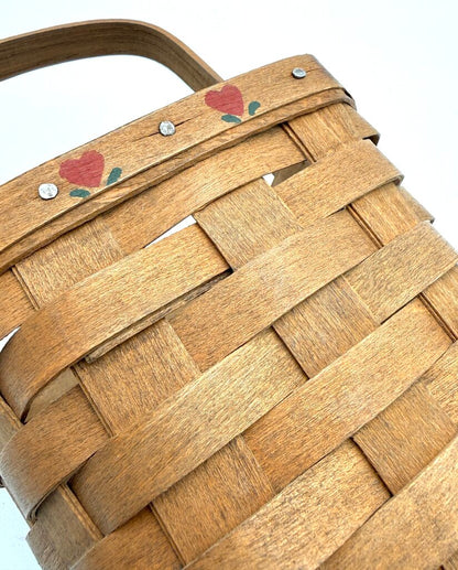 Longaberger 1985 Handwoven Square Storage Basket