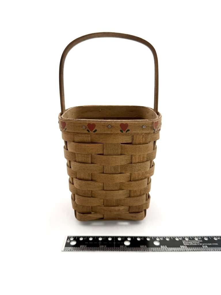 Longaberger 1985 Handwoven Square Storage Basket