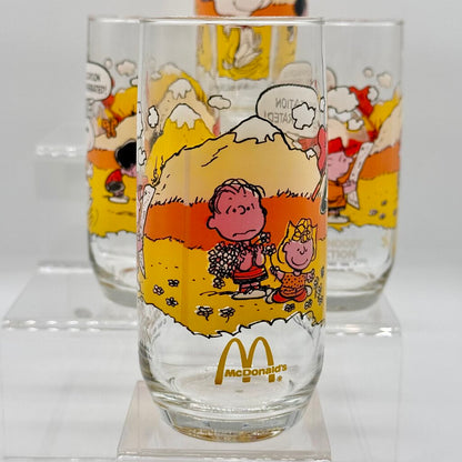 Set of 5 Vintage Peanuts Camp Snoopy Collection McDonald’s Release Drinking Glasses /hy