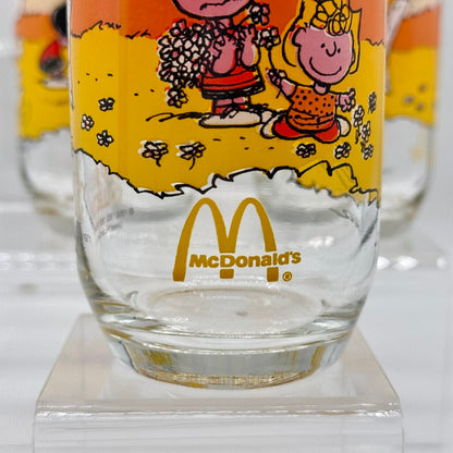 Set of 5 Vintage Peanuts Camp Snoopy Collection McDonald’s Release Drinking Glasses /hy