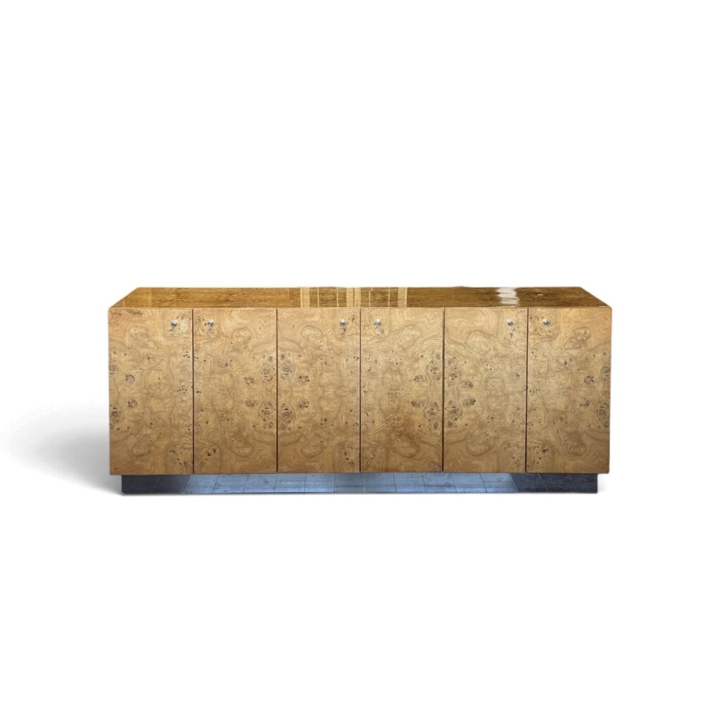 Modernist Burlwood Buffet