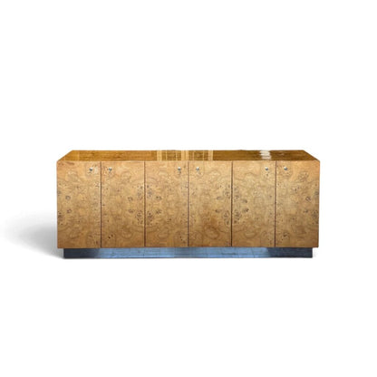 Modernist Burlwood Buffet