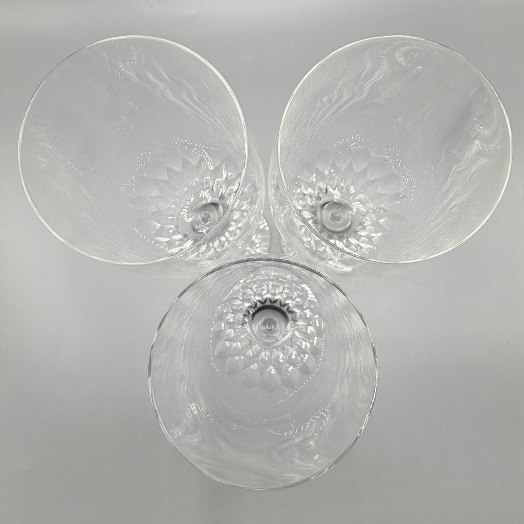 Set Of 3 Orrefors Crystal Prelude Water Goblets 8 1/4” Made In Sweden /cb