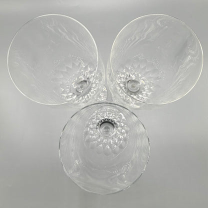 Set Of 3 Orrefors Crystal Prelude Water Goblets 8 1/4” Made In Sweden /cb