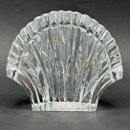 Vintage Waterford Crystal Clam Scallop Shell Paperweight Made In Ireland /cb