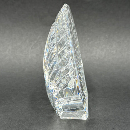 Vintage Waterford Crystal Clam Scallop Shell Paperweight Made In Ireland /cb