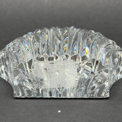 Vintage Waterford Crystal Clam Scallop Shell Paperweight Made In Ireland /cb