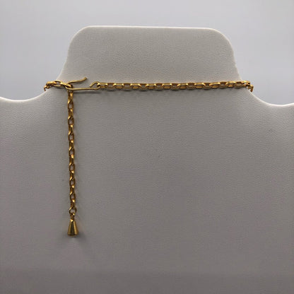 Vintage Multi-Strand Gold Tone Lariat Necklace /b