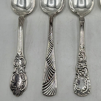Vintage 1847 Rogers Bros Silverplate Fruit Orange Spoons Ornate Mixed Lot Set Of 6 /cb