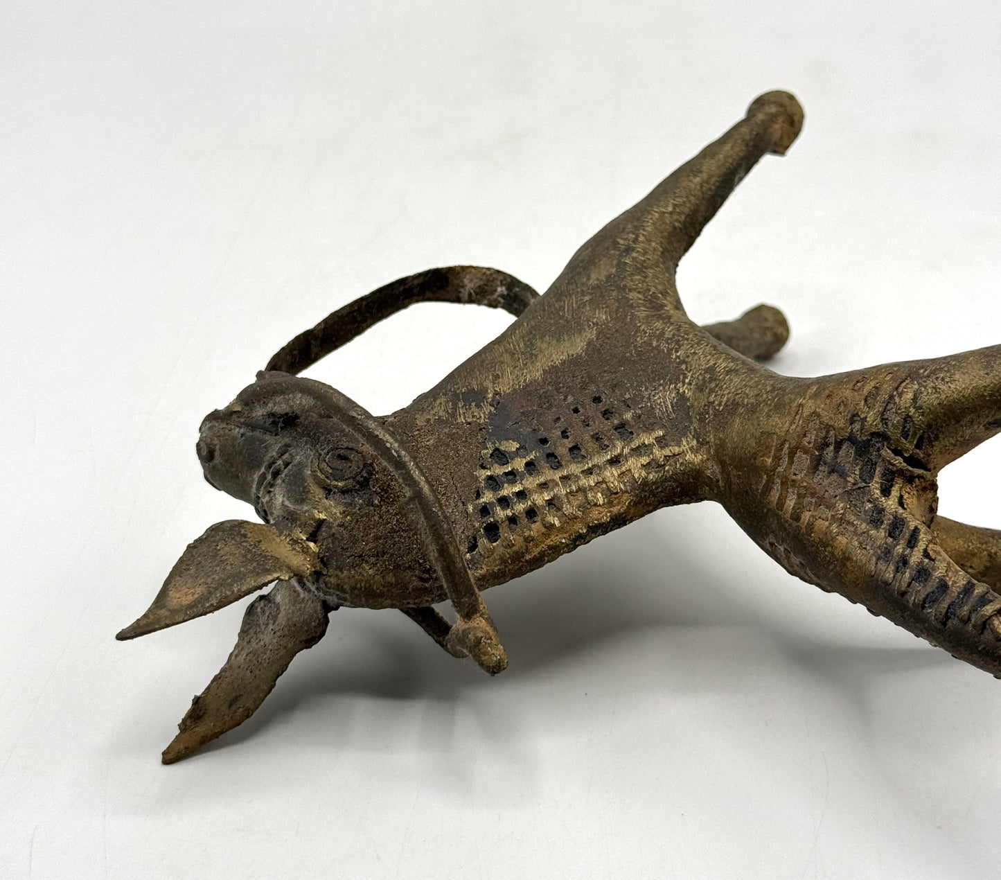 Vintage Dorka Tribal Horse Bronze Cast Figurine / T