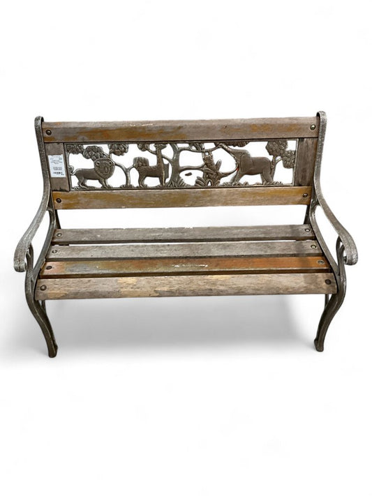 Vintage Iron Childs Bench