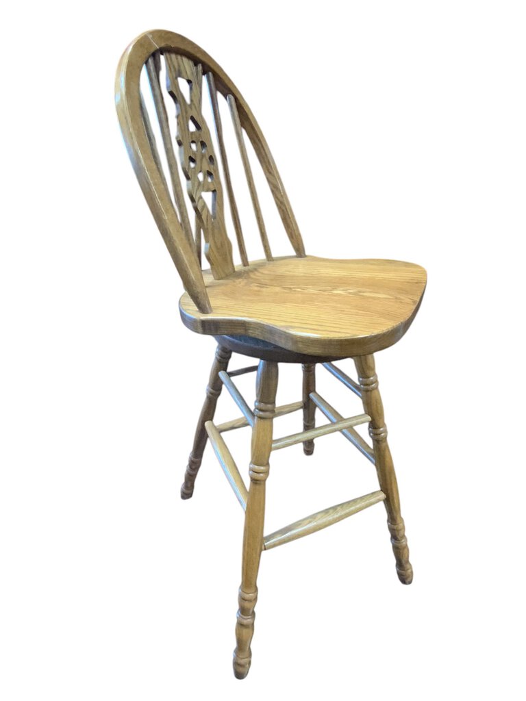 Solid Wood Swivel Bar Stools