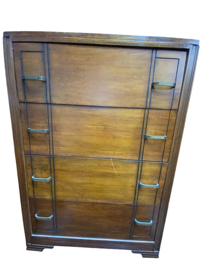 1930's Art Deco Tall Dresser