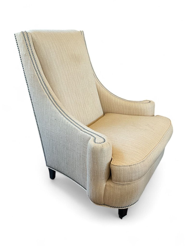 Tan Wingback Chair