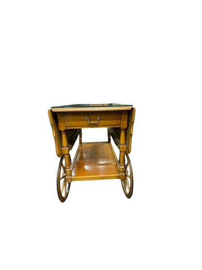 Antique Drop Leaf Tea Cart