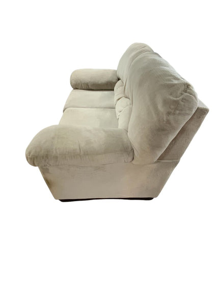 Cream Upholstered Love Seat