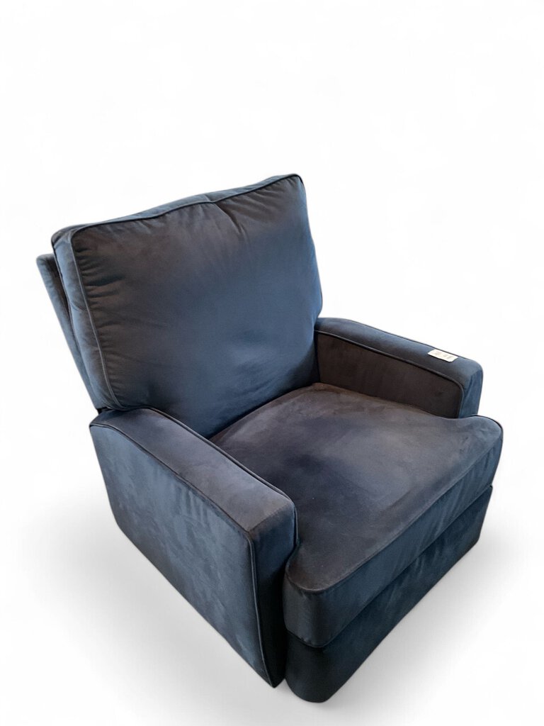 Turning and Reclining Blue Chair