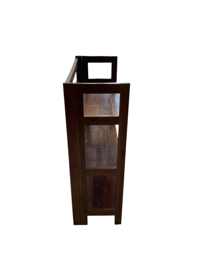 Dark Wood Folding Shelf