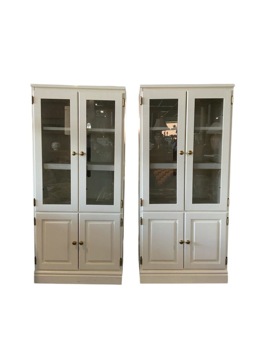 White Cabinet Glass Doors