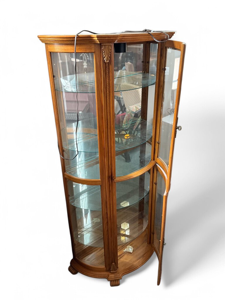 Oak Curio Cabinet