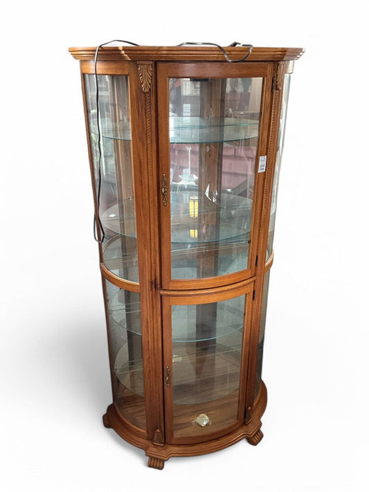 Oak Curio Cabinet