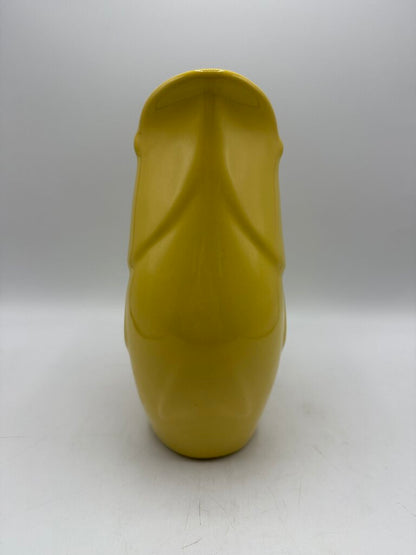 Large Sunflower Yellow Gurgle Pot Fish Pitcher EUC /rw