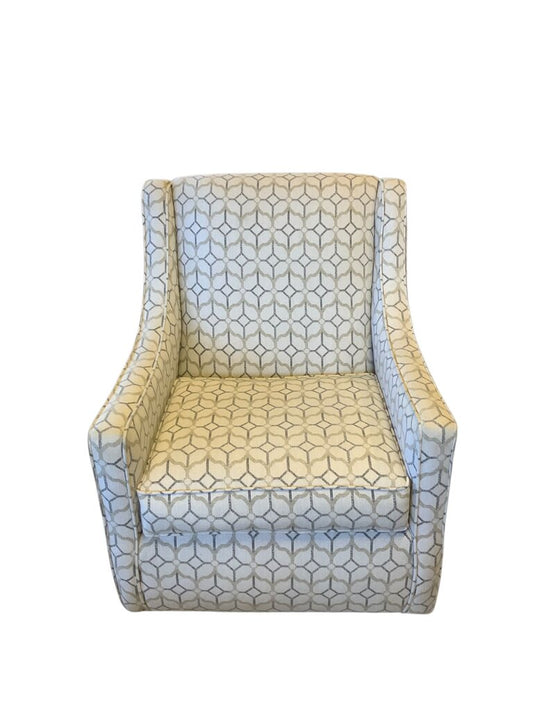 White Chair With Pattern