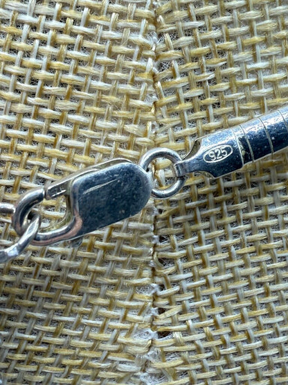 Sterling Silver Omega Chain Necklace 20” Lobster Claw Clasp 20Gr /ro