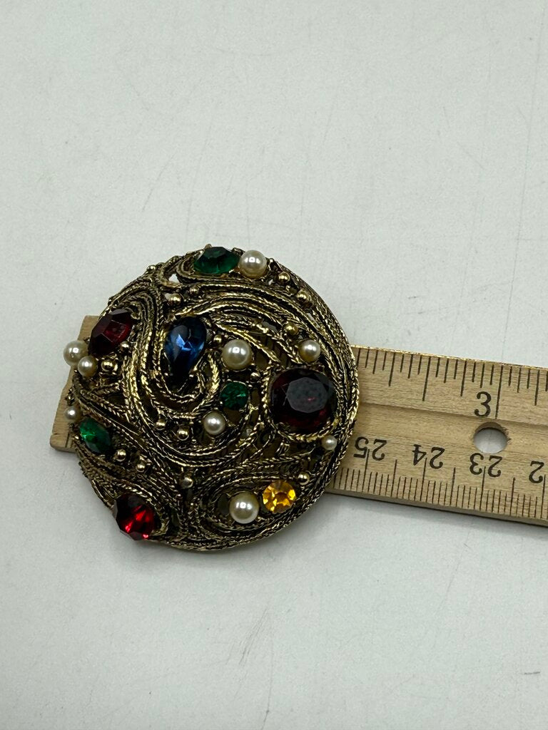 Unique Lot of 3 Beautiful Brooches /ro