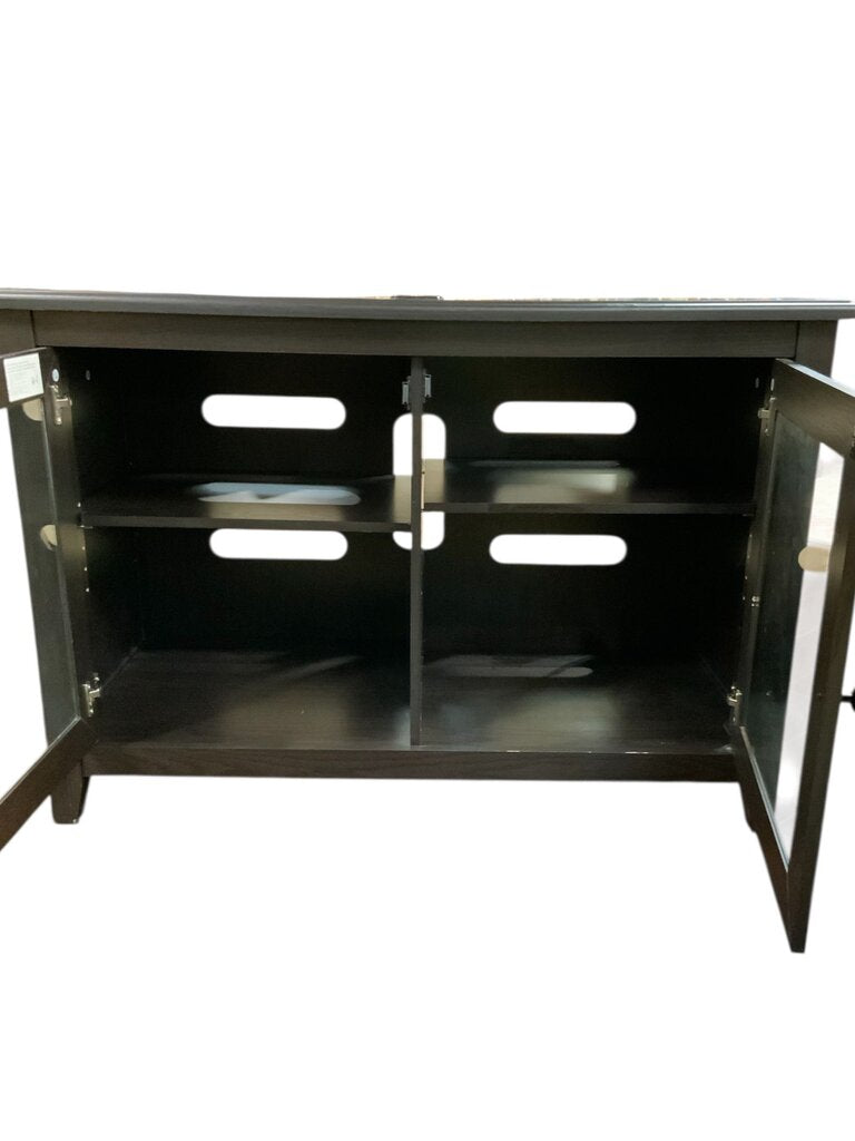Dark Wood Entertainment Cabinet